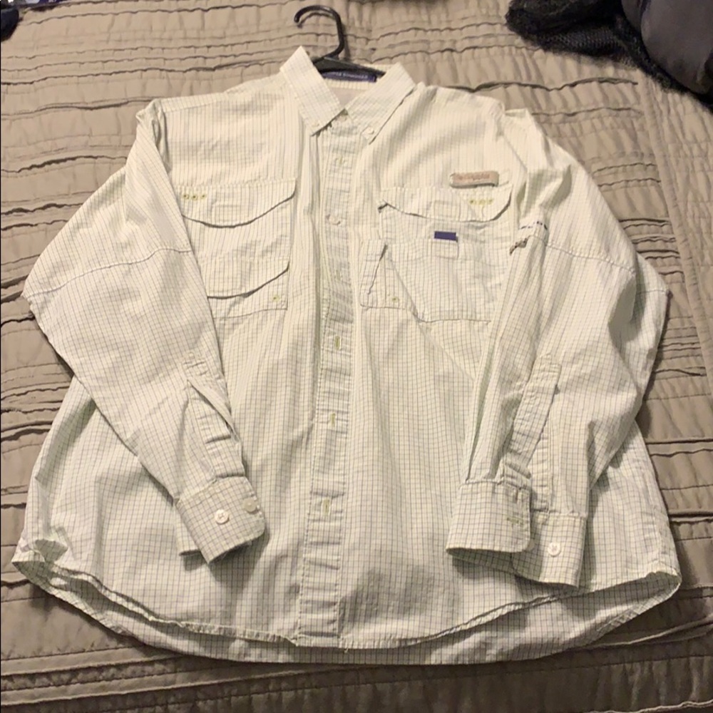 Columbia Super Bonehead Plaid PFG Button Down